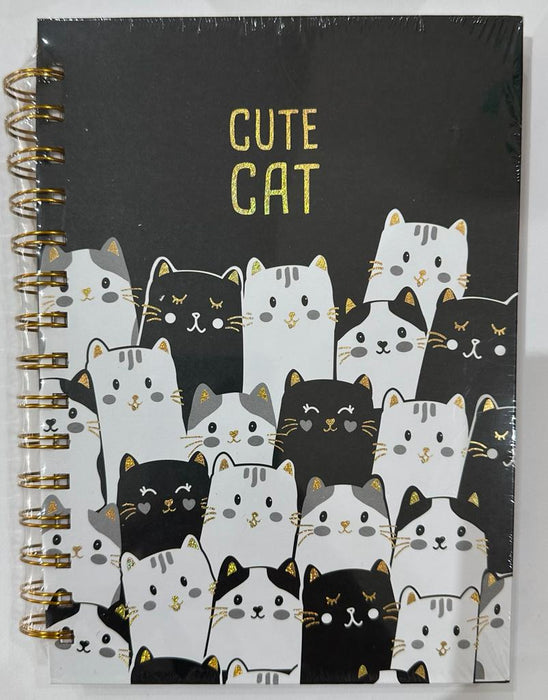 Cuaderno Argollado Gaticos Negro /  Blanco X 1
