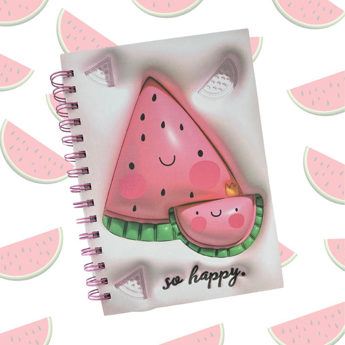 Cuaderno Argollado Sandia Kawaii X 1