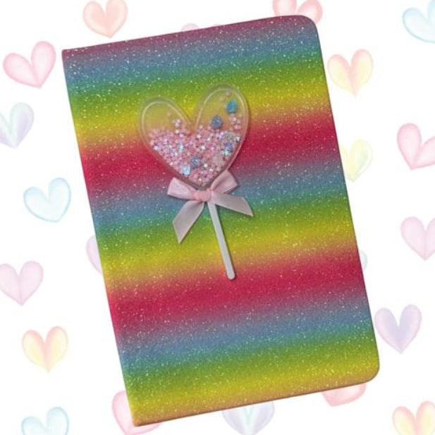 Agenda Escarcha Corazon  X 1 Unidad