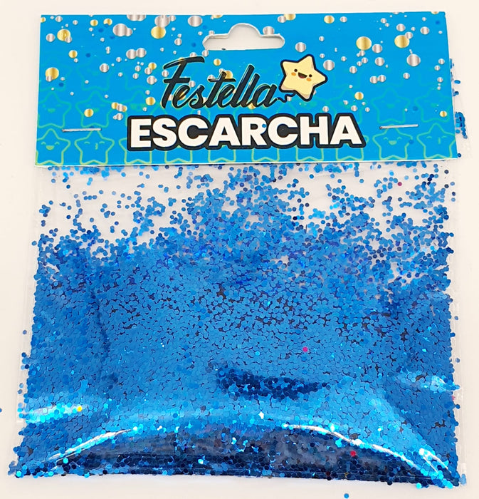 Escarcha Azul Para Globo 20 Gr x 1 Unidad