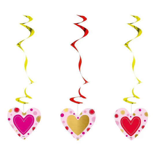 Espiral Corazones Surtidos X 3 Unidades Sempertex