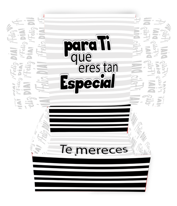 Caja Fantasia Mediana Feliz Dia Corbatin x 1 Unidad