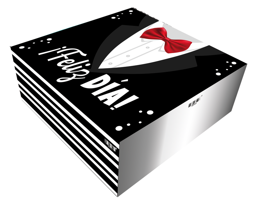 Caja Fantasia Mediana Feliz Dia Corbatin x 1 Unidad