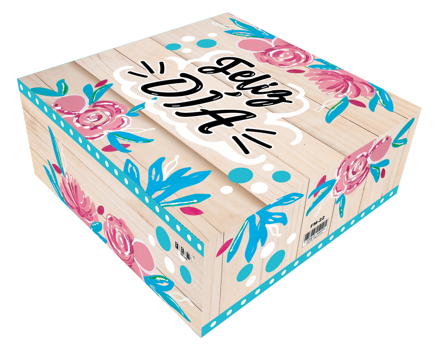 Caja Fantasia Mediana Feliz Dia DIOS te bendiga x 1 Unidad