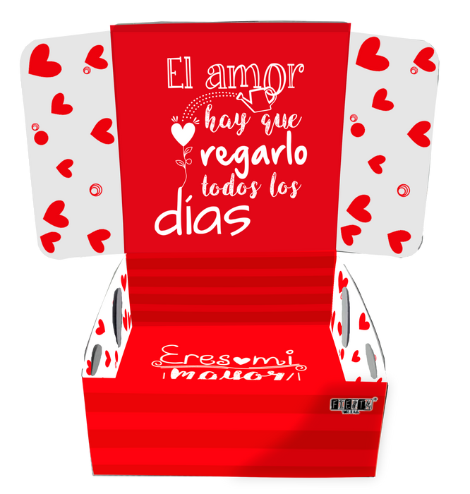 Caja Fantasia Mediana Te Amo x 1 Unidad
