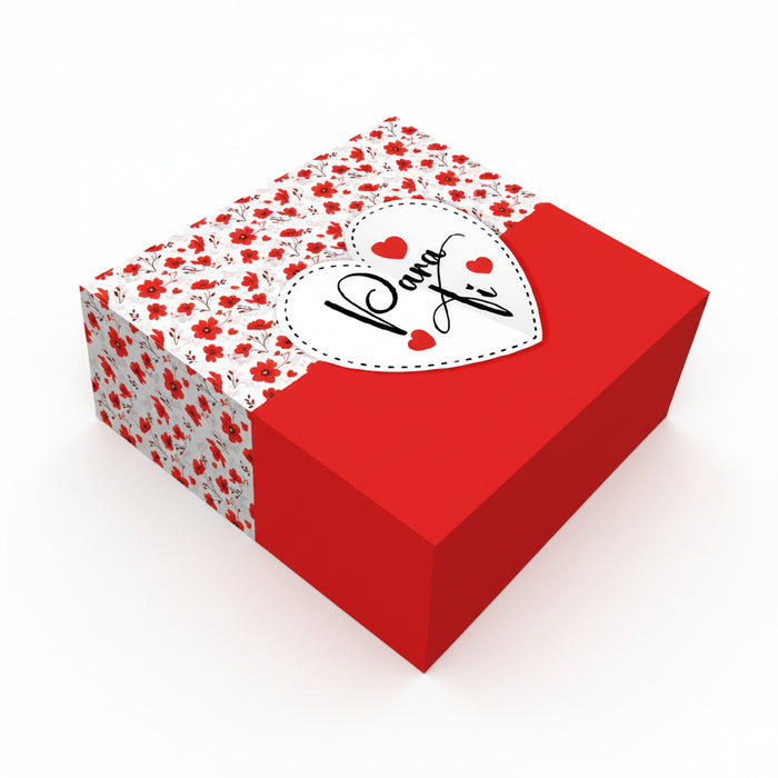 Caja Fantasia Pequeña Para Ti Flores x 1 Unidad