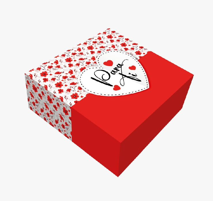 Caja Fantasia Pequeña Para Ti Flores x 1 Unidad