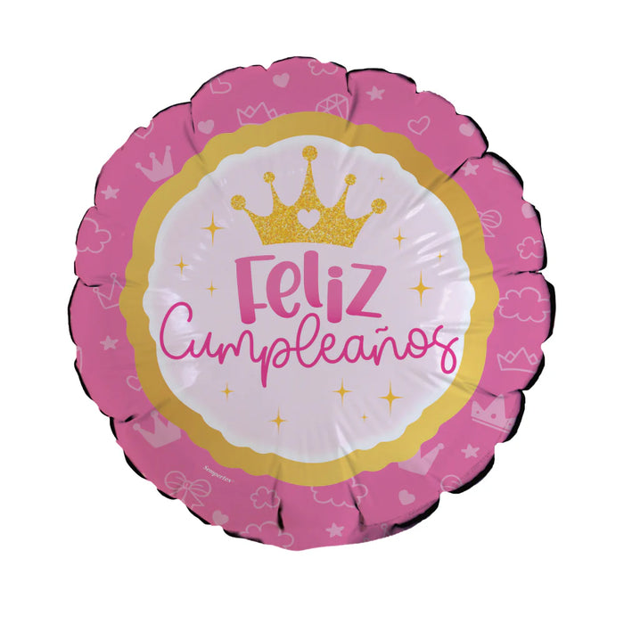 Globo Foil Feliz Cumpleaños Castillo Magico 18" x 1 unidad Sempertex