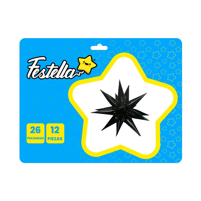Globo estrella Magica 26" Negro
