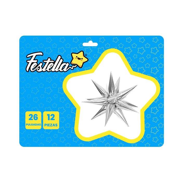 Globo estrella Magica 26" Plateada Festella