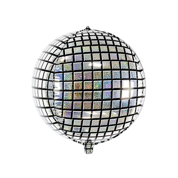 Globo bola disco Plateada marca festella 32"