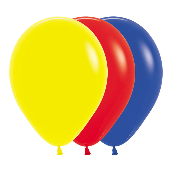 Globo Surtido Fashion Colores Primarios R9 x 50 Unidades Sempertex