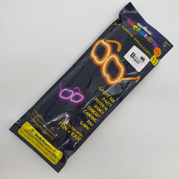 Gafas de Fiesta Fluorescente Calabaza Neon Naranja X Unidad