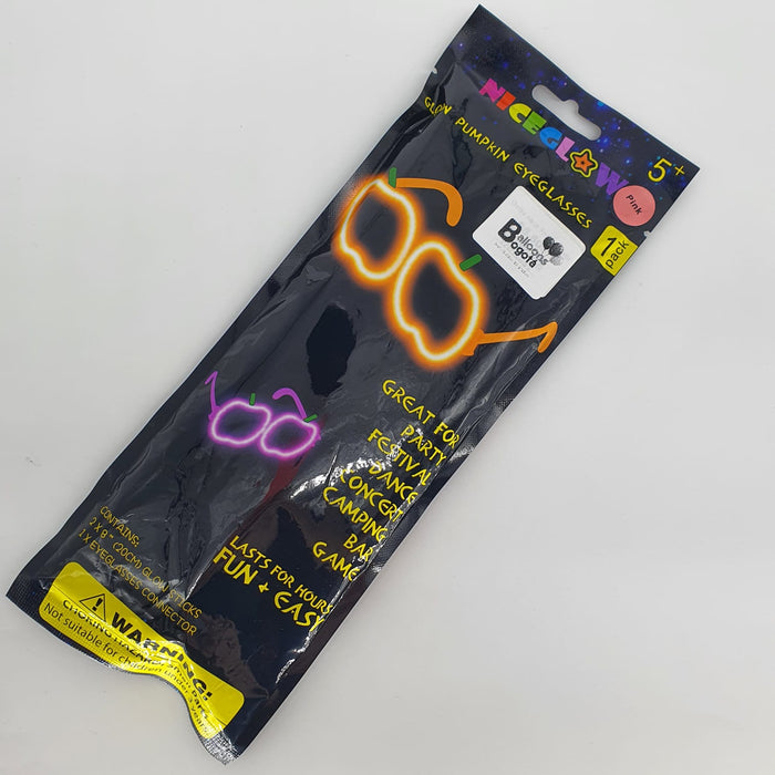 Gafas de Fiesta Fluorescente Calabaza Neon Rosado X Unidad