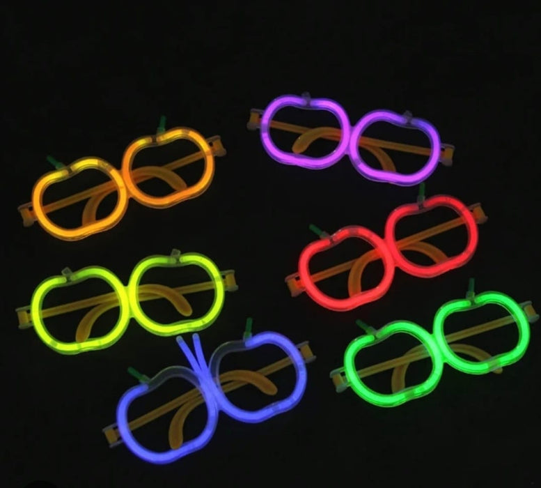 Gafas de Fiesta Fluorescente Calabaza Neon Rojo X Unidad