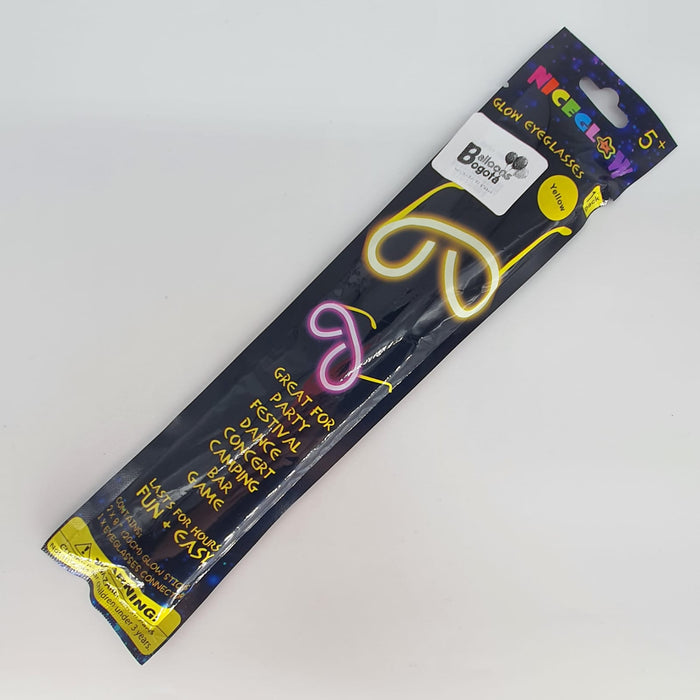 Gafas de Fiesta Fluorescente Neon Amarillo X Unidad