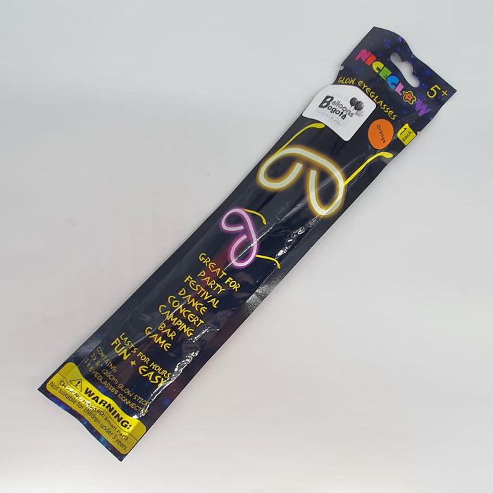 Gafas de Fiesta Fluorescente Neon Naranja X Unidad