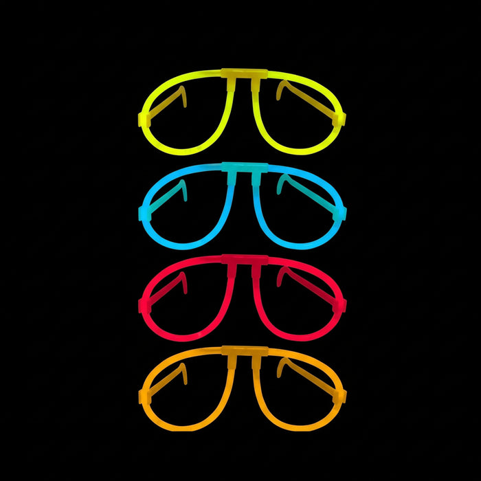 Gafas de Fiesta Fluorescente Neon Amarillo X Unidad