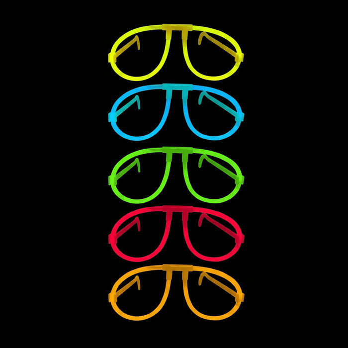 Gafas de Fiesta Fluorescente Neon Azul X Unidad