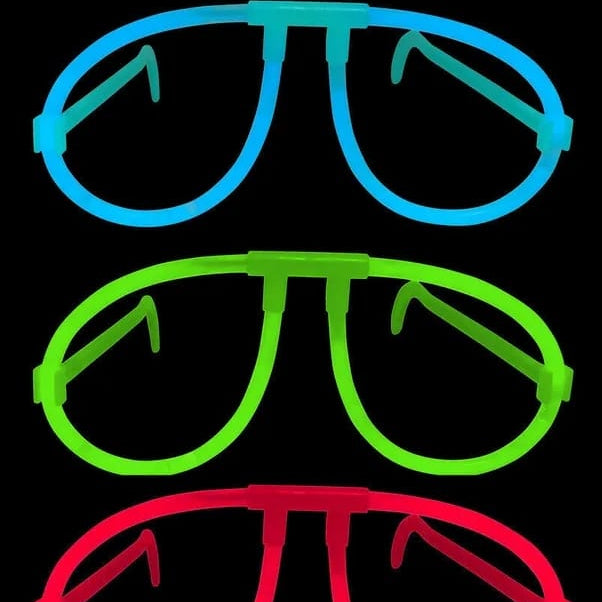 Gafas de Fiesta Fluorescente Neon Verde X Unidad