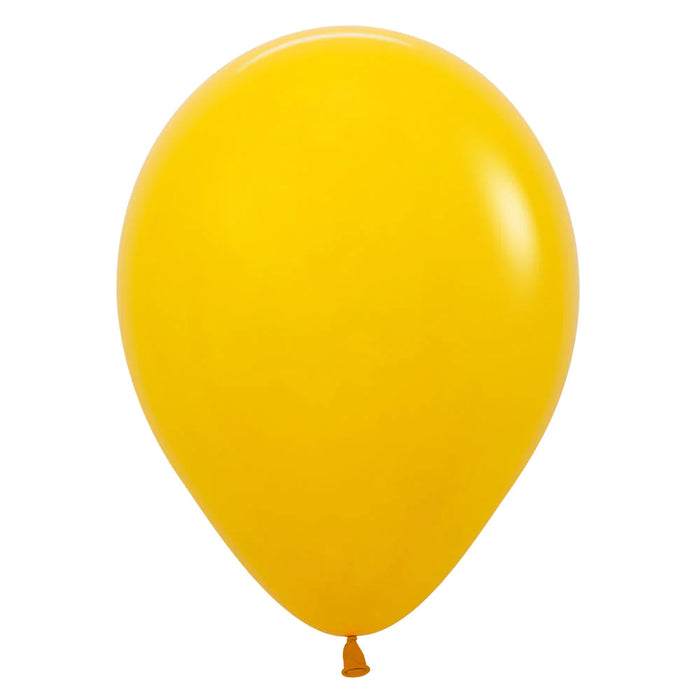 UNIDAD de Globo Amarillo Miel Fashion R12 X UNIDAD