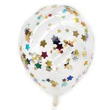 Globo Burbuja 10" Confetti Variado X Unidad Festella