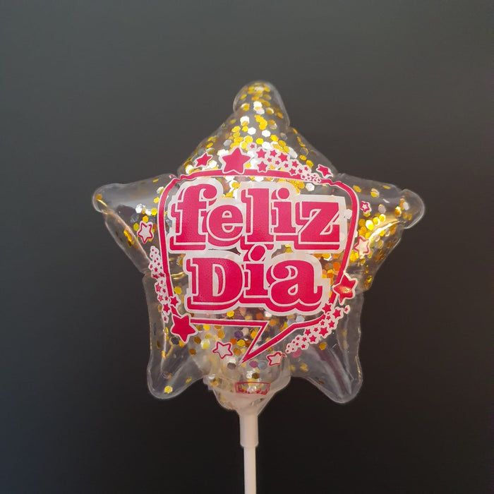 Globo Burbuja Estrella Mensaje 6" X Unidad Ref. 1