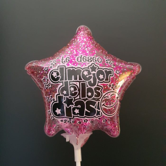 Globo Burbuja Estrella Mensaje 10" X Unidad Ref. 4