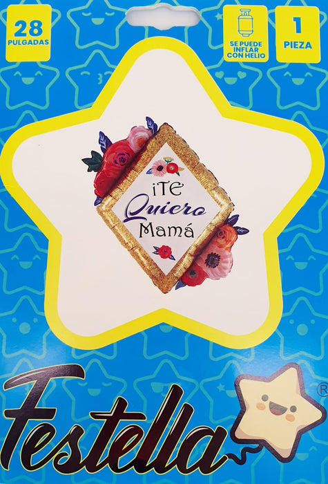 Globo Corazon Te Quiero Mama 29" Festella