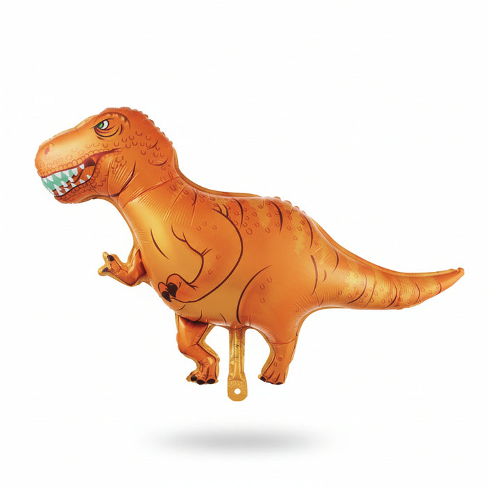 Globo Metalizado Tiranosaurio Rex Naranja 30"