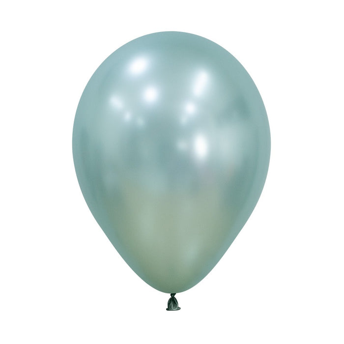 UNIDAD De Globo Verde Menta Silk R12 x UNIDAD