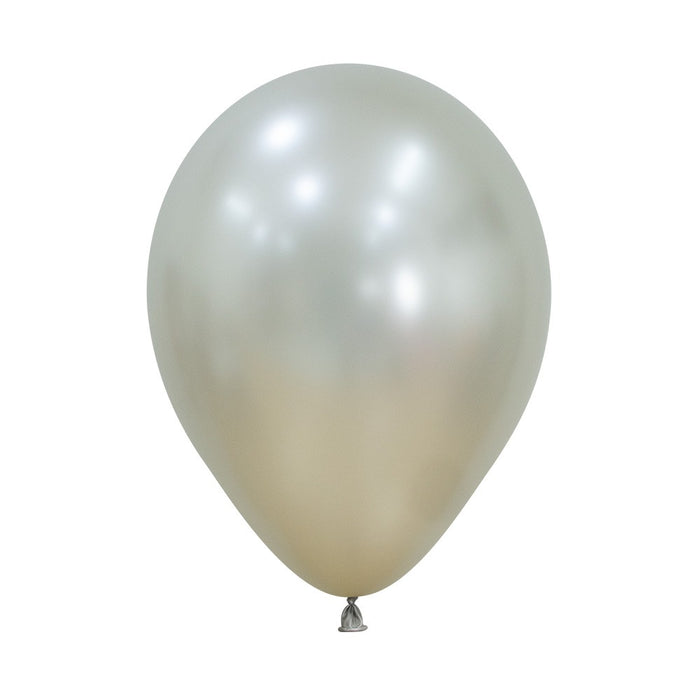 UNIDAD De Globo Perla Crema Silk R12 x UNIDAD