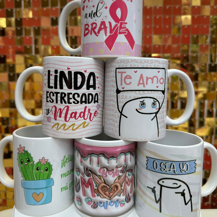 Mug Feliz Dia De La Madre 11 Oz Surtidos Caja x 36