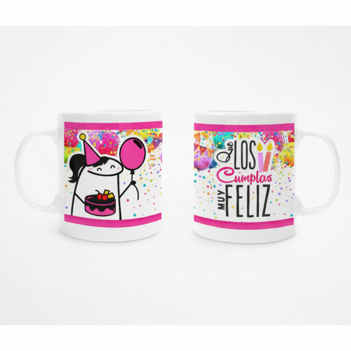 Mug Feliz Cumpleaños 11 Oz Ref. 5 x 1 Unidad