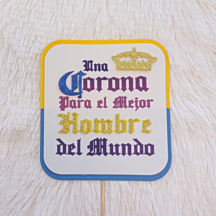 Pin Una Corona para el mejor Hombre x 1 Unidad