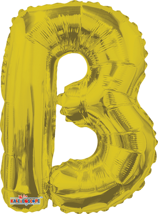 Globo Letra B Dorada 14" Conver Kaleidoscope