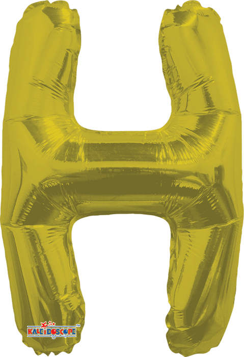 Globo Letra H Dorada 14" Conver Kaleidoscope