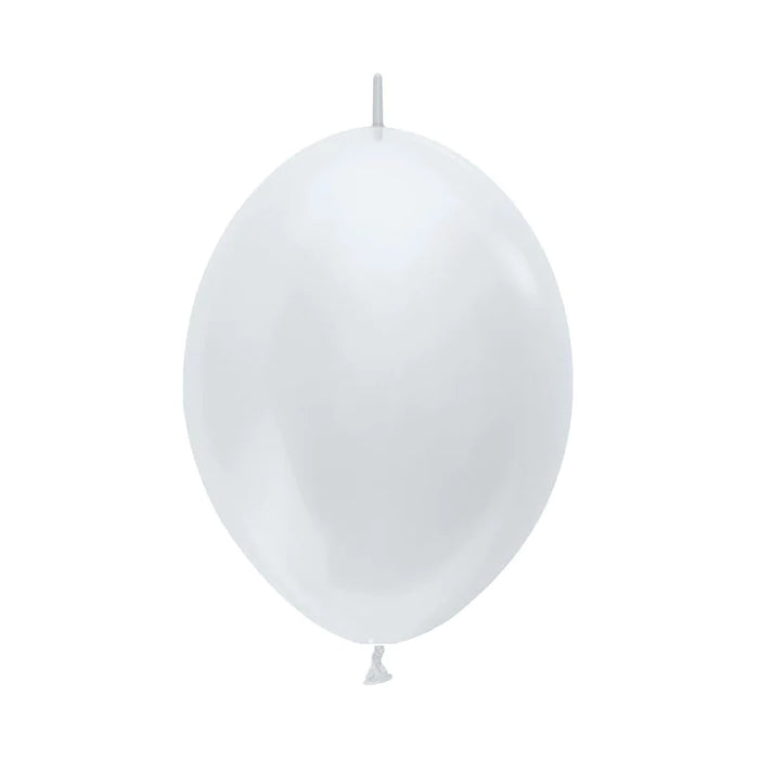 Globo Blanco Satin LOL 12" X 50 Unidades Sempertex