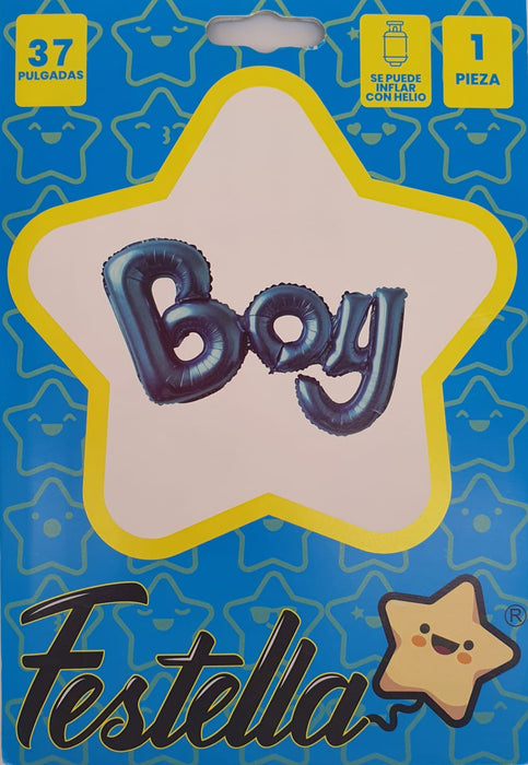 Letrero Globo Metalizado Boy 37" Festella