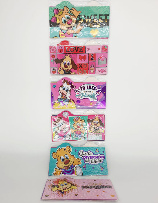 Sobres para Lluvia de Sobre Tematica Personajes Maskotitas