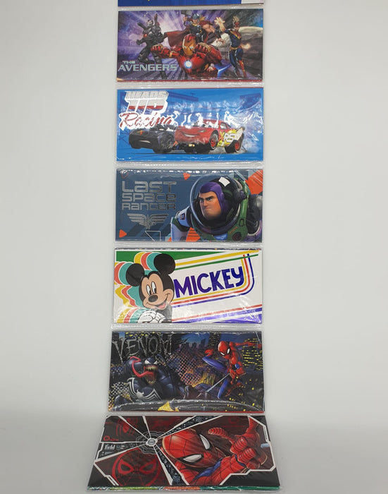 Sobres para Lluvia de Sobre Tematica Personajes Niño x 12