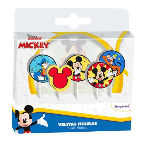 Velita Mickey x 5 Unidades Sempertex