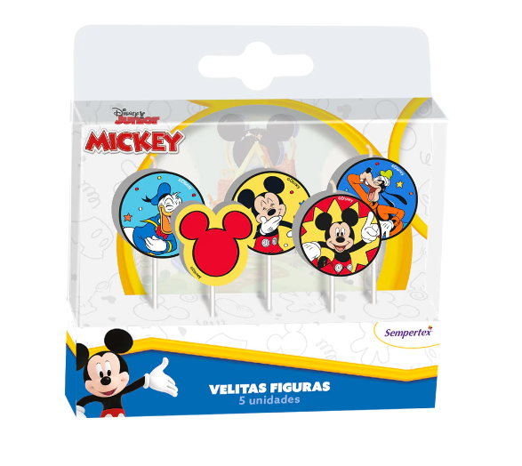 Velita Mickey x 5 Unidades Sempertex