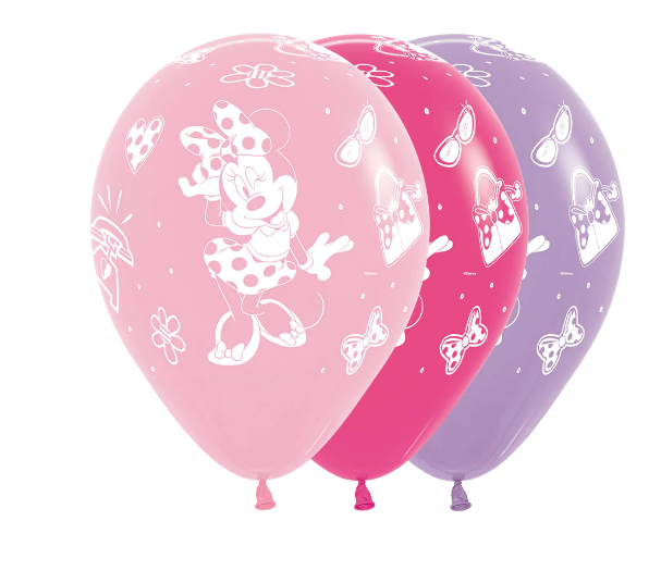 Globo Infinity Minnie Mouse Fashion Surtido R12 X 10 Globos