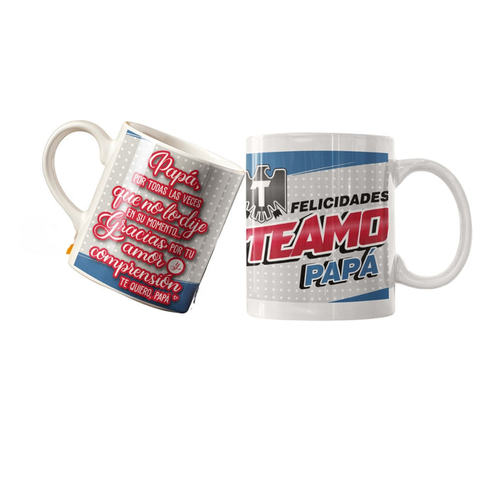 Mug Feliz Dia Padres 11 Oz Ref. 39 x 1 Unidad
