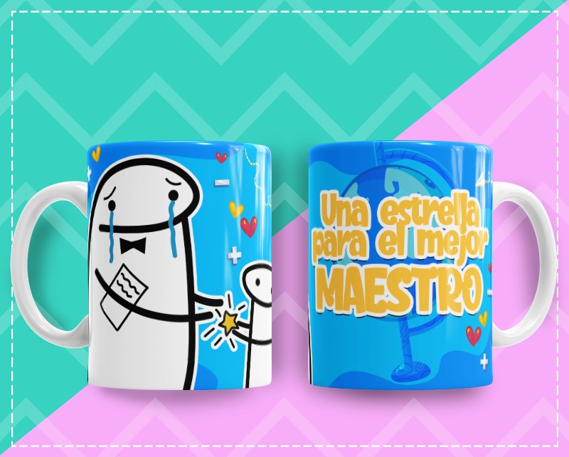 Mug Feliz Dia del Maestro 11 Oz Ref. 15 x 1 Unidad