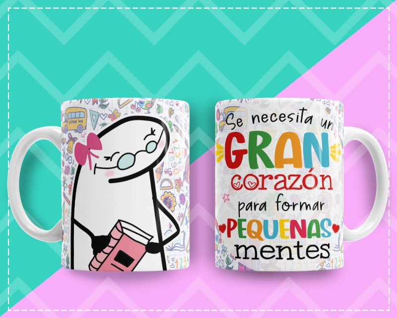 Mug Feliz Dia del Maestro 11 Oz Surtidos Caja x 12 Unidades