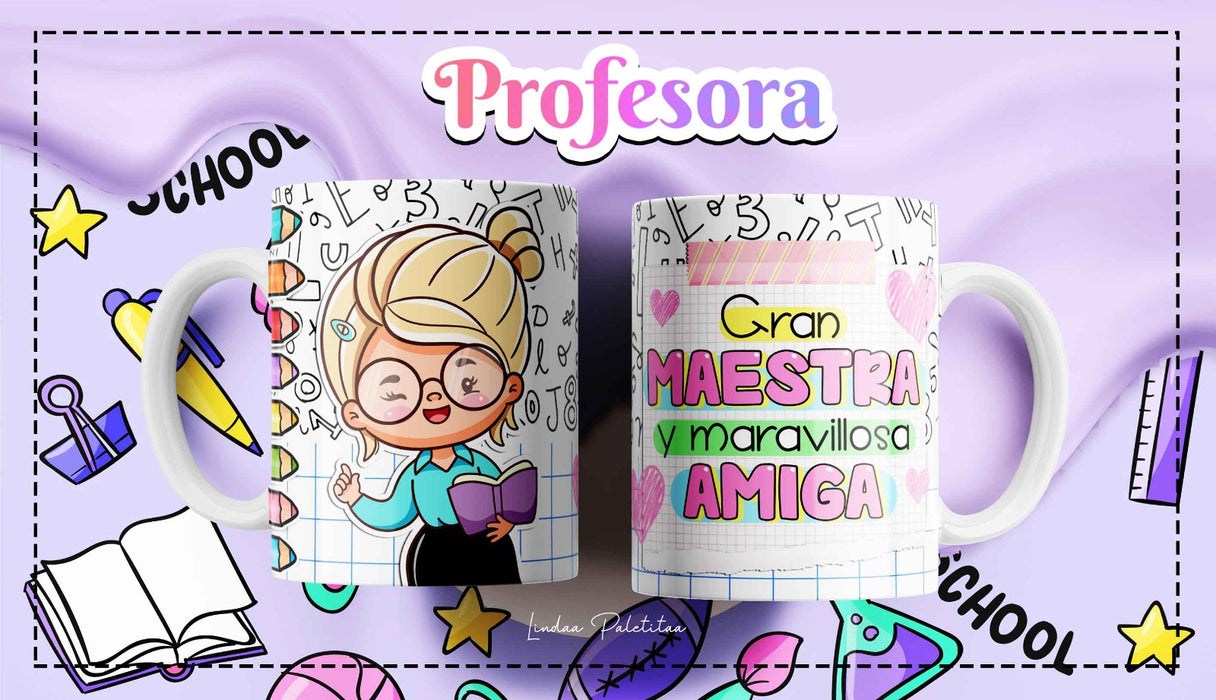 Mug Feliz Dia del Maestro 11 Oz Ref. 5 x 1 Unidad