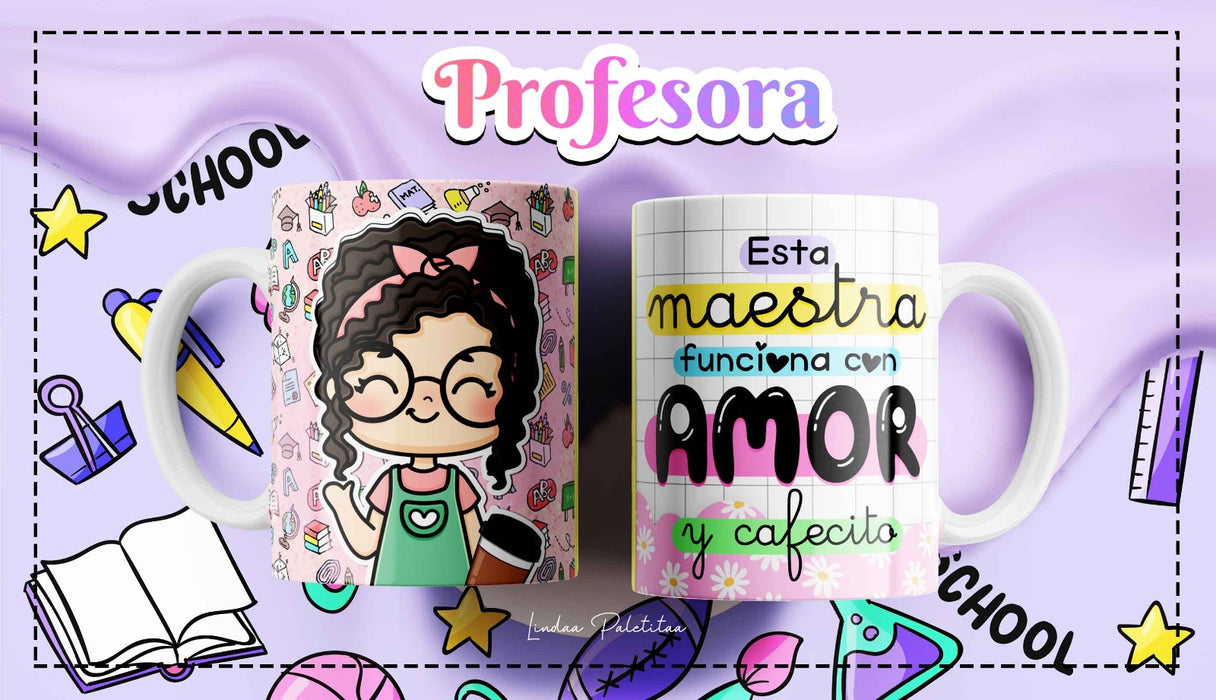 Mug Feliz Dia del Maestro 11 Oz Ref. 6 x 1 Unidad