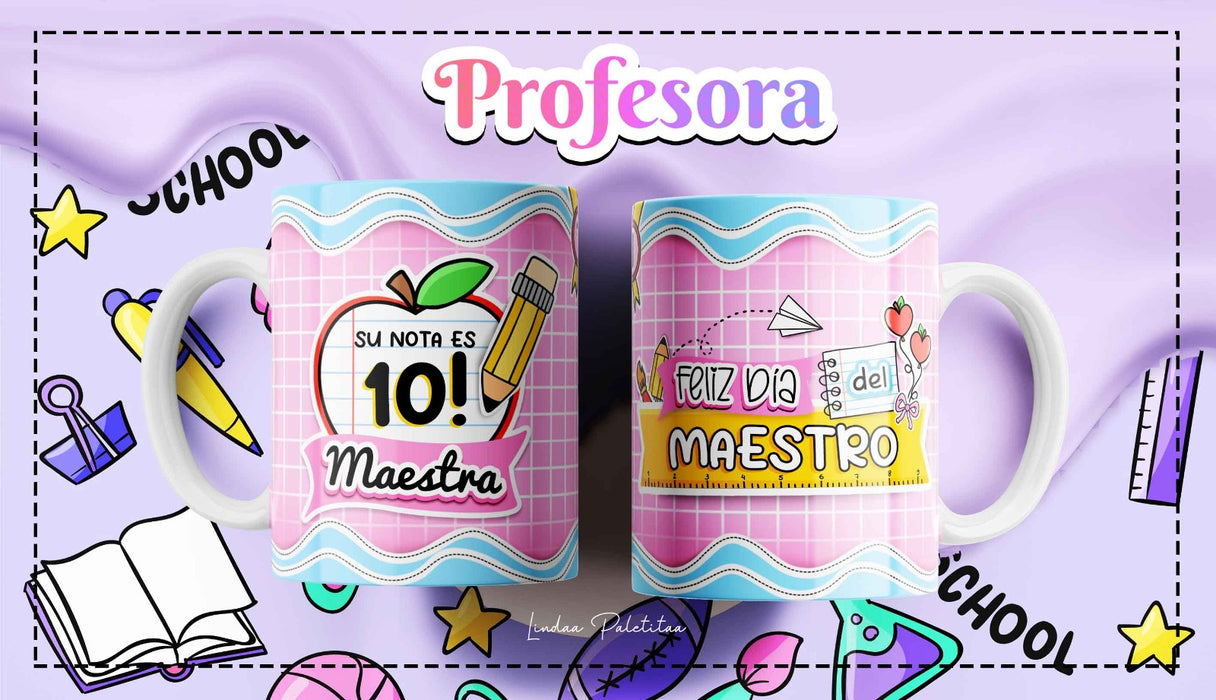 Mug Feliz Dia del Maestro 11 Oz Ref. 9 x 1 Unidad